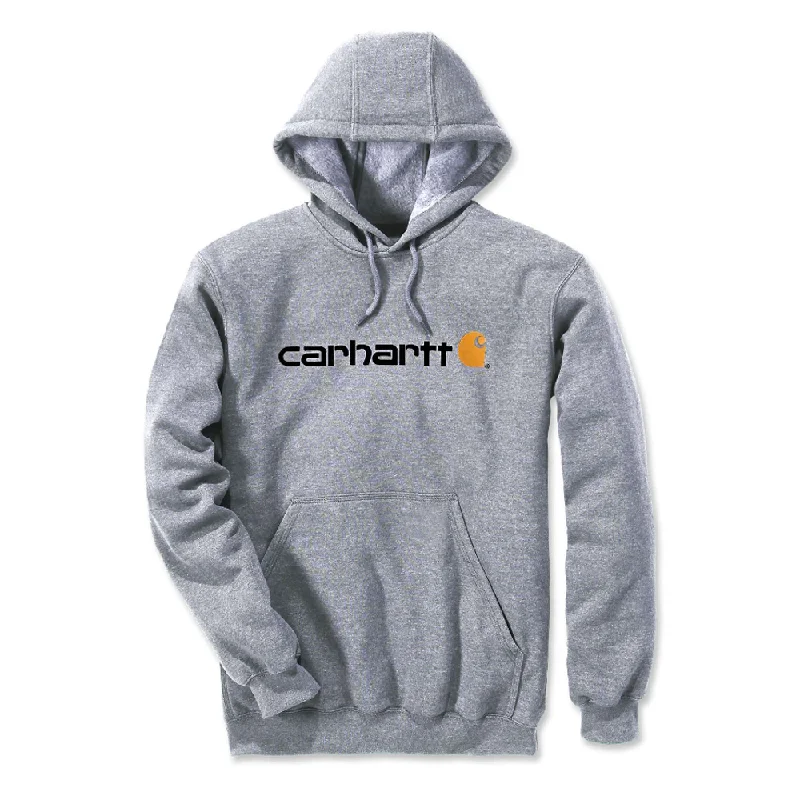 glow style hoodies -Carhartt 100074 Loose Fit Mid-Weight Logo Graphic Hoodie