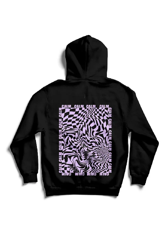 summit print hoodies -Calm / Oversized Pullover Hoodie