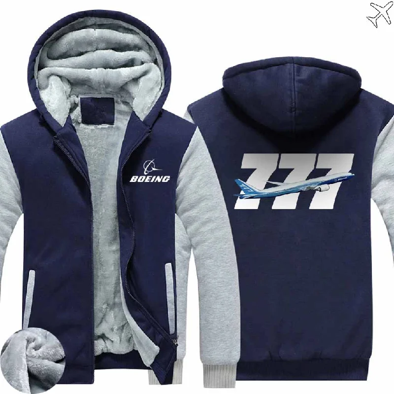 fade fresh hoodies -BOEING 777 ZIPPER SWEATERS