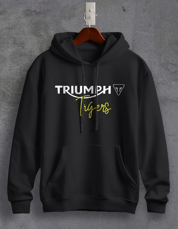 spark stripe hoodies -Triumph Tigers Printed Unisex Hoodie For Men/Women