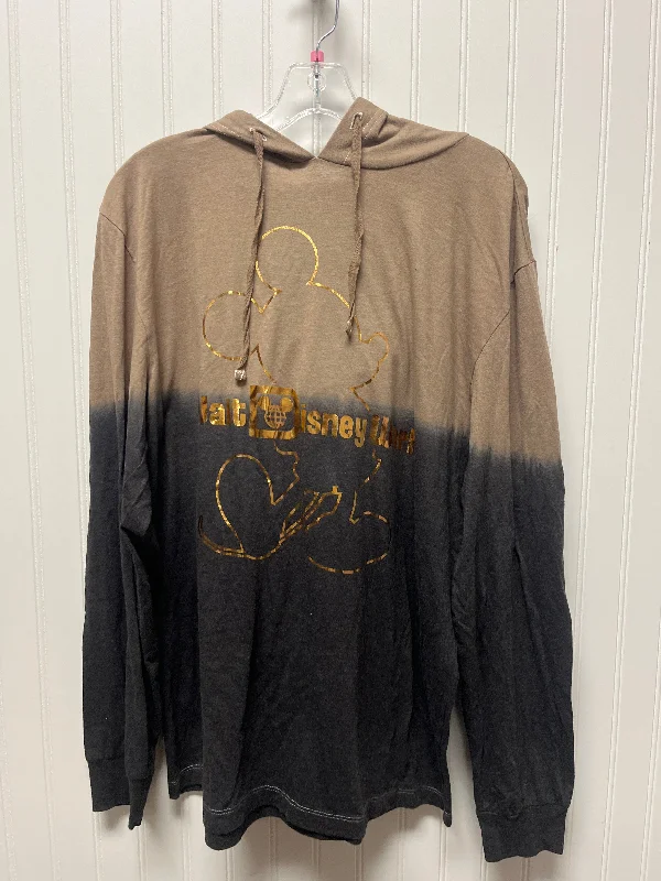 flex vibe sweatshirts -Sweatshirt Hoodie By Disney Store In Taupe, Size: S