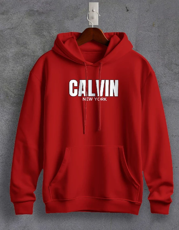 bud geometric hoodies -Calvin Typography Unisex Hoodie For Men/Women