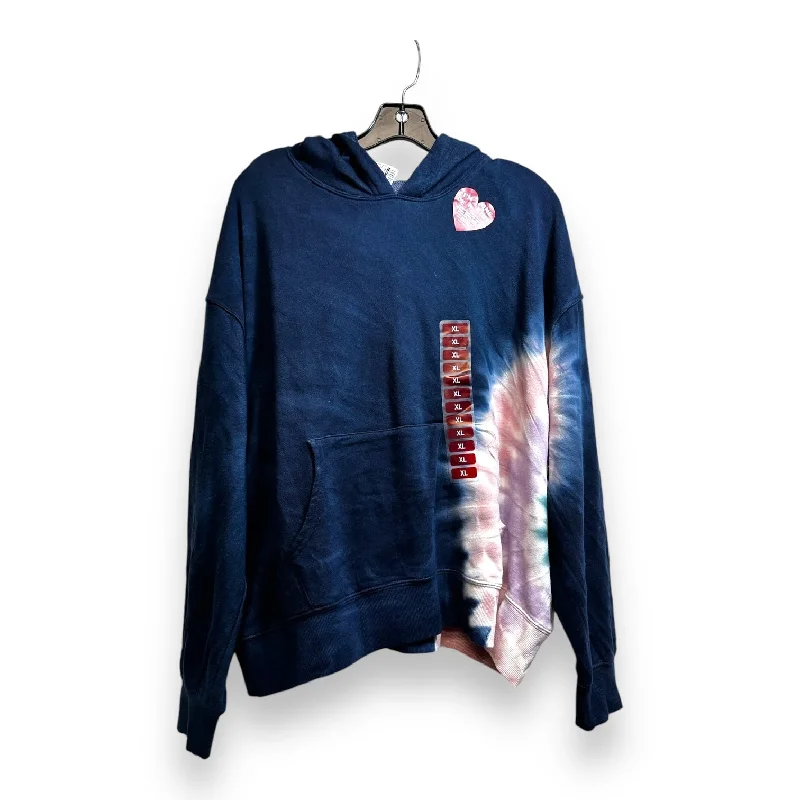 crisp graphic sweatshirts -Sweatshirt Hoodie By Cmf In Tie Dye Print, Size: Xl