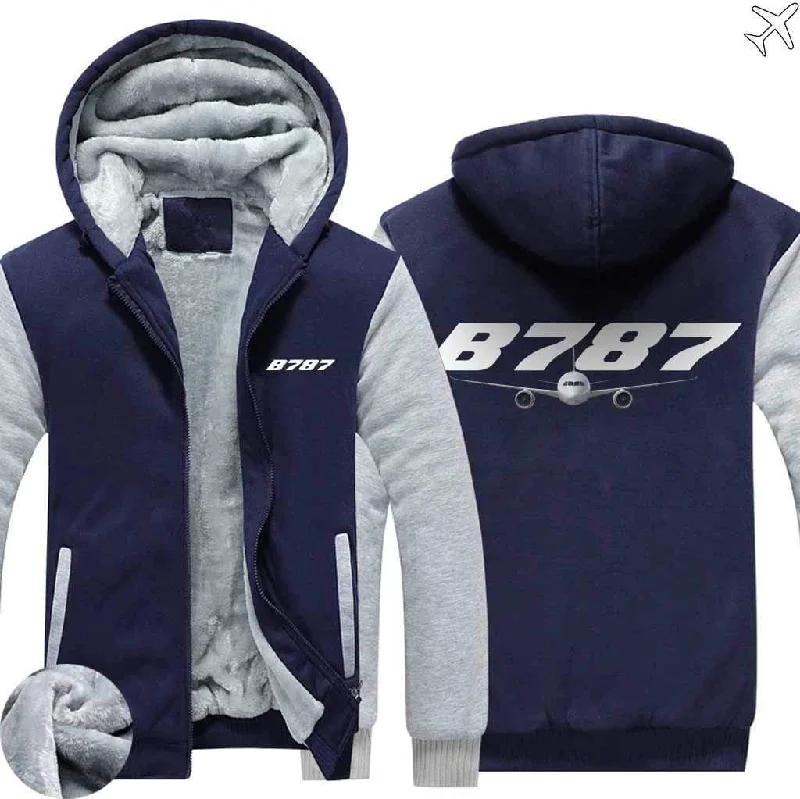 comfy hoodies for women -BOEING B787 ZIPPER SWEATERS