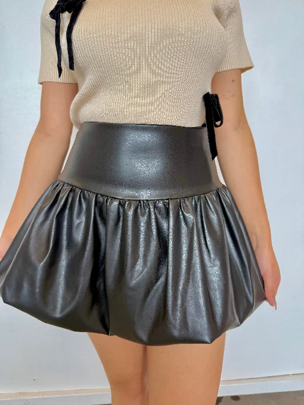 cool ruffled skirts -Hellene puff mini skirt