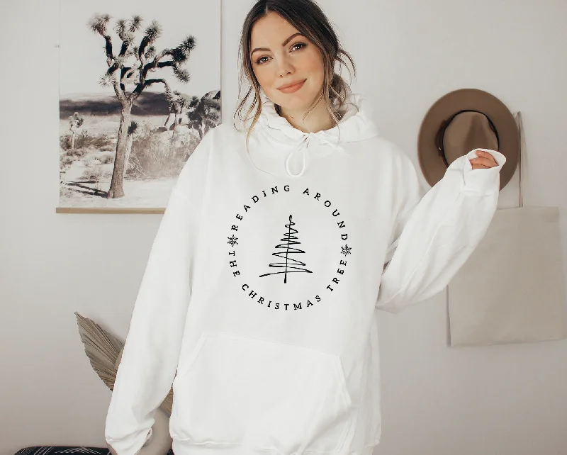 star abstract hoodies -reading around the christmas tree hoodie