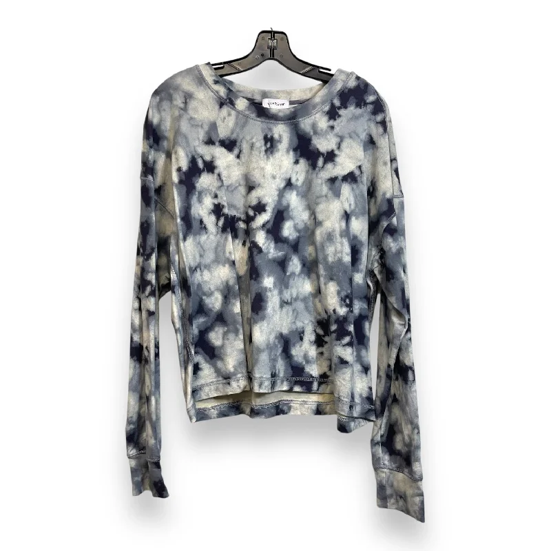 doodle retro sweatshirts -Sweatshirt Collar By Evereve In Tie Dye Print, Size: L