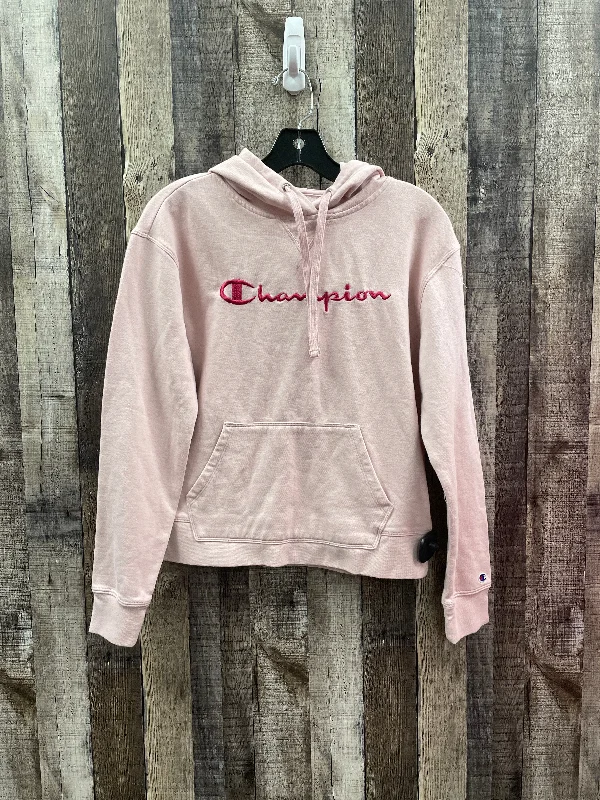 grams sweatshirts fun -Sweatshirt Hoodie By Champion In Pink, Size: S