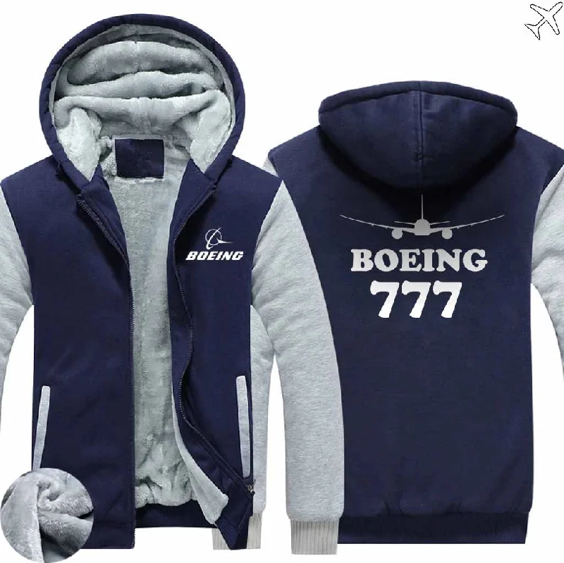 bud fresh hoodies -BOEING 777 ZIPPER SWEATERS