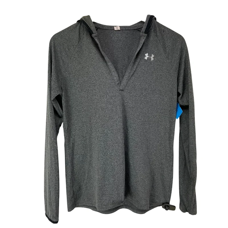 geek abstract sweatshirts -Athletic Sweatshirt Hoodie By Under Armour In Grey, Size: M