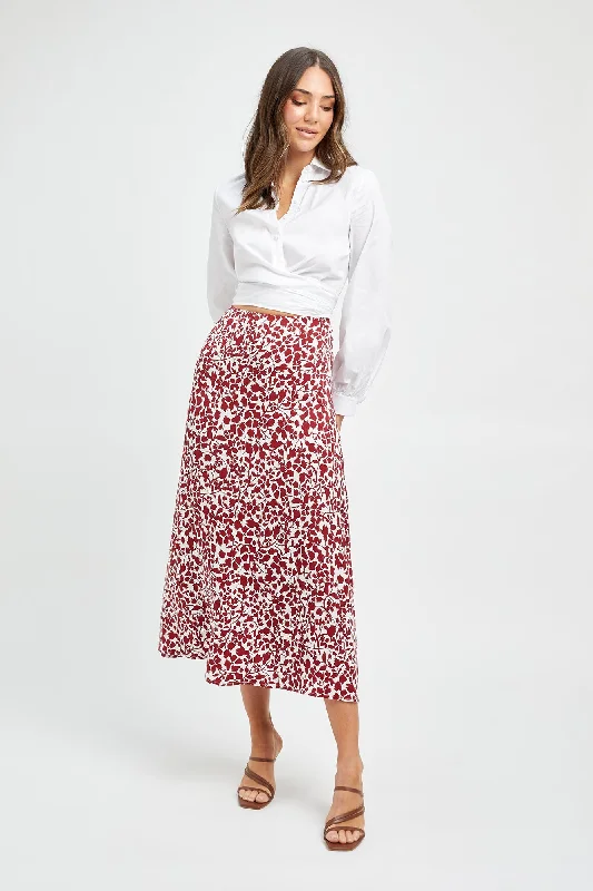 warm velvet skirts -Bellaire Midi Skirt