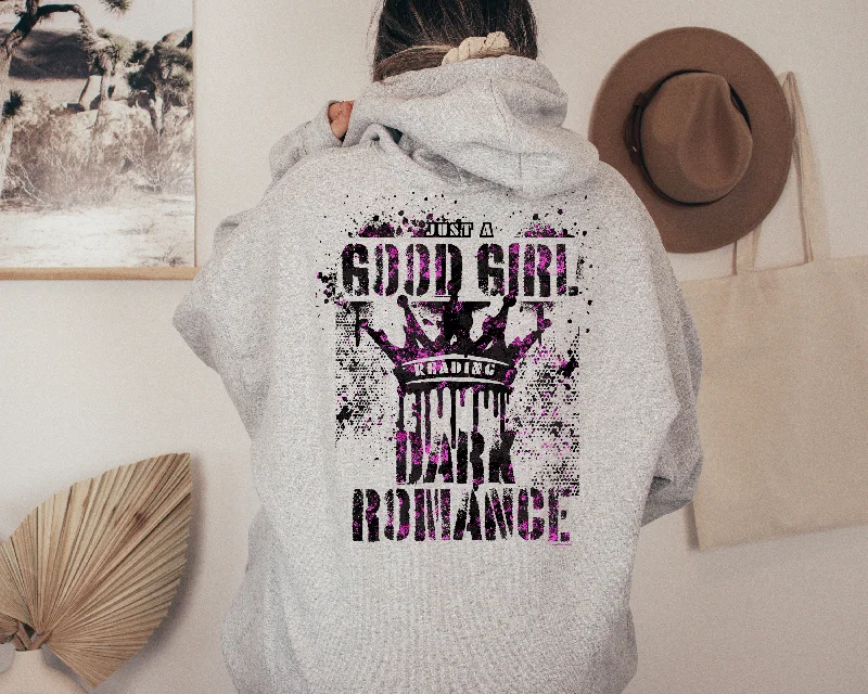 fade vibe hoodies -just a good girl reading dark romance hoodie