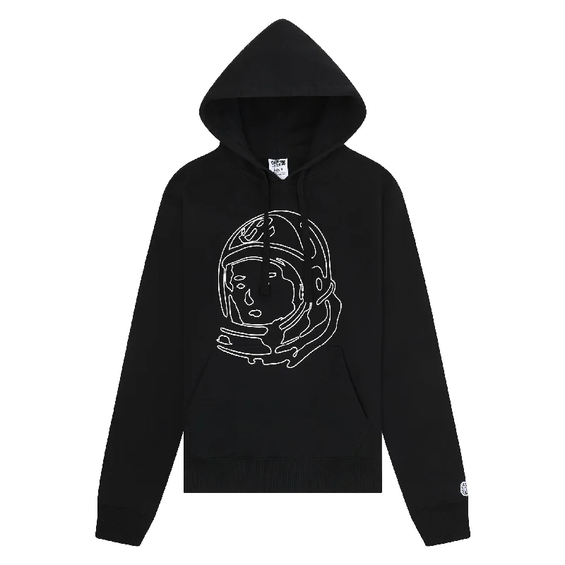 trail style hoodies -Line Helmet Hoodie | Black