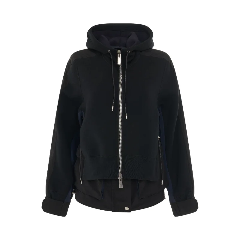 frame vivid hoodies -Sponge Sweat x Grosgrain Hoodie in Black