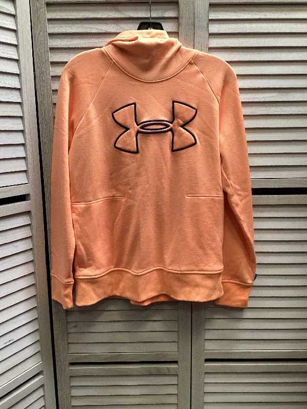 tide print sweatshirts -Sweatshirt Hoodie By Under Armour In Peach, Size: M