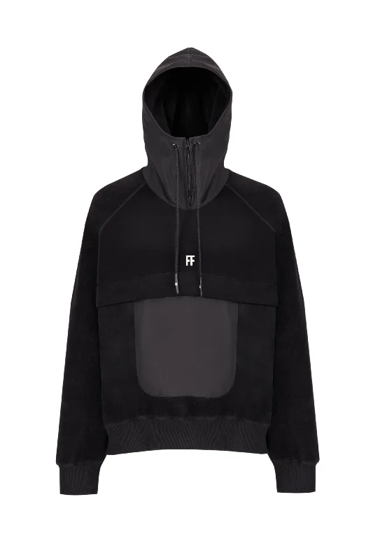 hush hoodies graphic -FF / Solo-Tech Hooded Polar Anorak Jacket