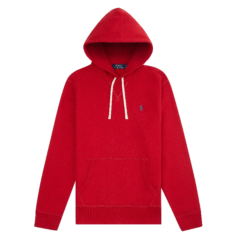 plush trend hoodies -RL Fleece Pullover Hoodie | Red