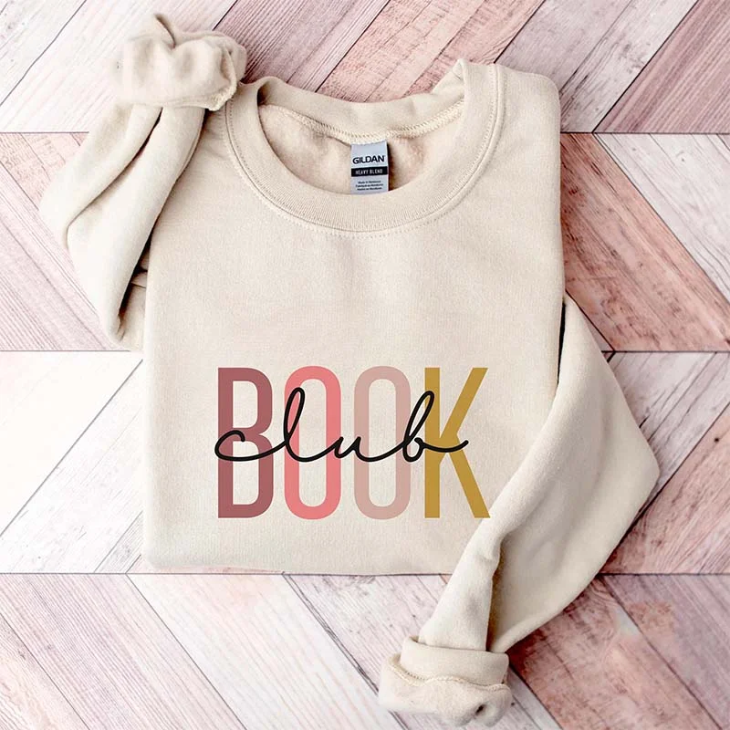 dip-dye sweatshirts teens -Book Club Booktrovert Sweatshirt