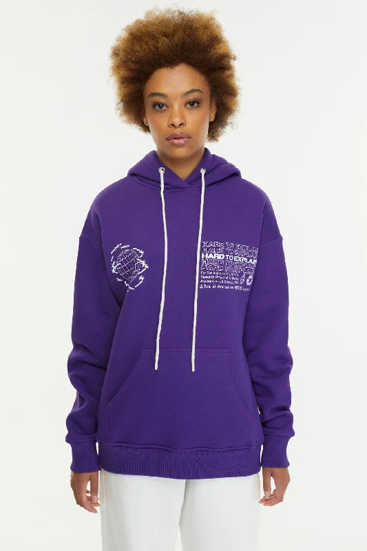 sleek trend hoodies -Hard To Explain / Oversized Pullover Hoodie