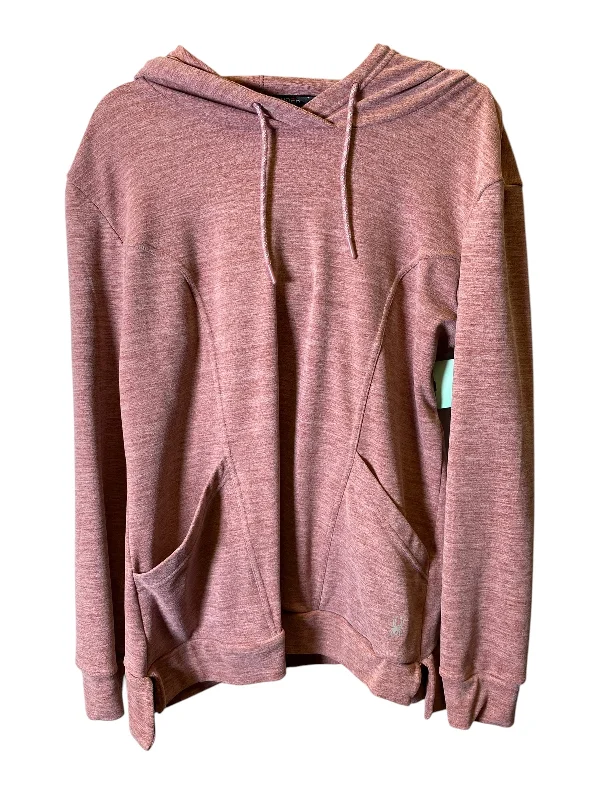 blaze style sweatshirts -Athletic Sweatshirt Hoodie By Spyder In Mauve, Size: L