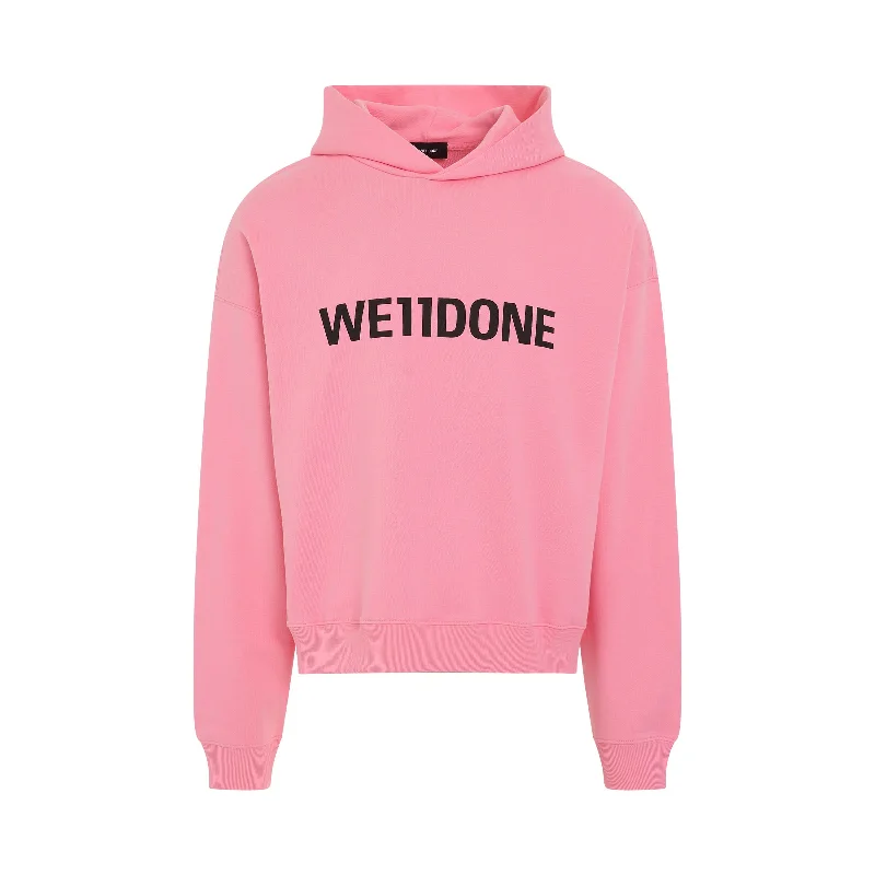 tribe fresh hoodies -Basic Logo Hoodie in Pink