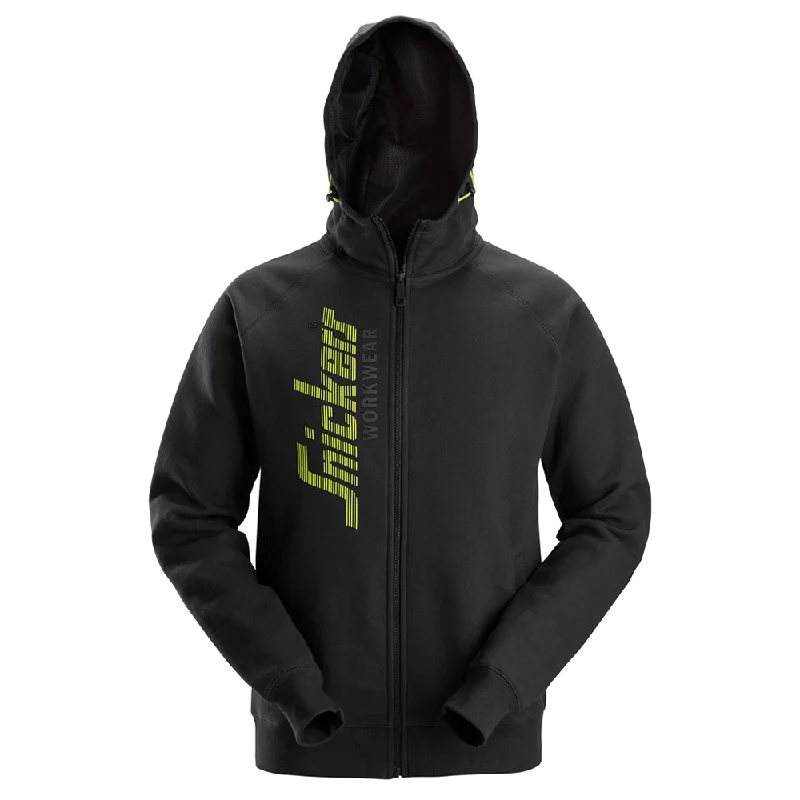 glow chill hoodies -Snickers 2846 Logo Full Zip Hoodie