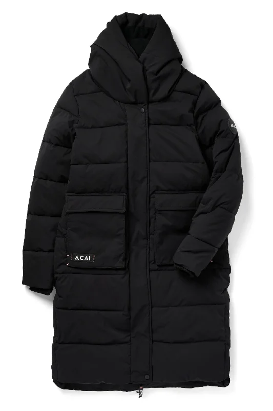 thick windbreaker jackets -Envelop Coat - Black