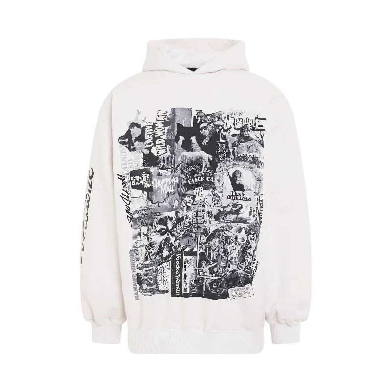 frame fresh hoodies -BW Horror Collage Hoodie in Ivory