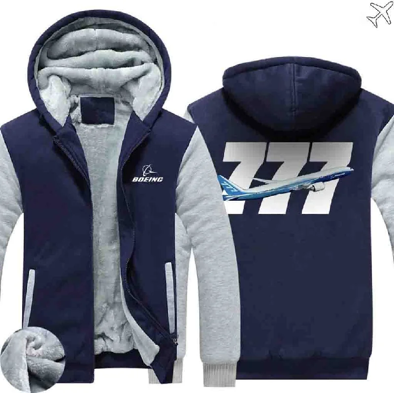 cheery trend hoodies -BOEING 777 ZIPPER SWEATERS