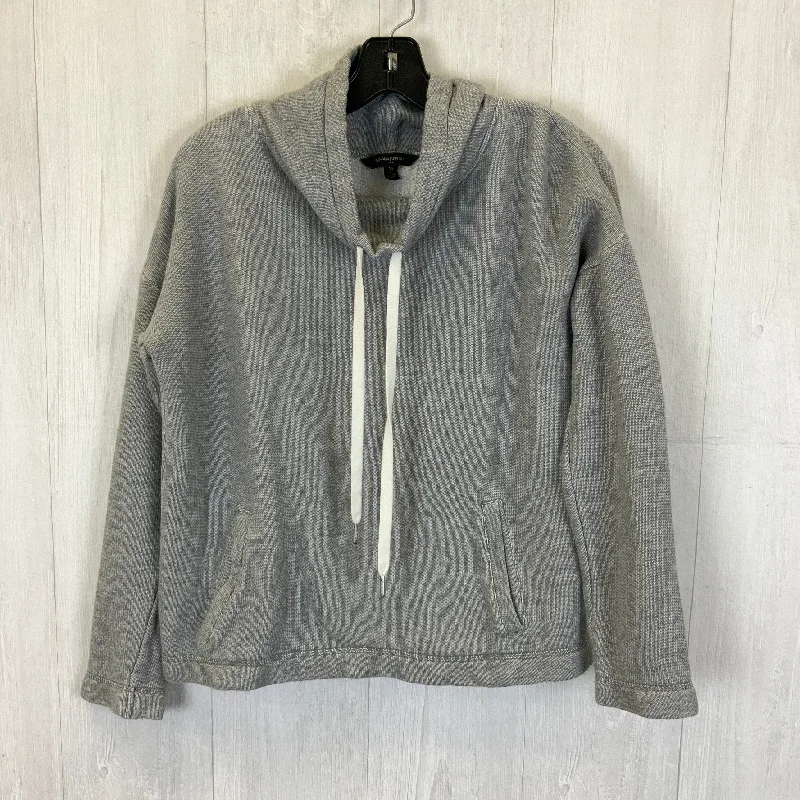 rose vibe sweatshirts -Sweatshirt Collar By Banana Republic In Grey, Size: M