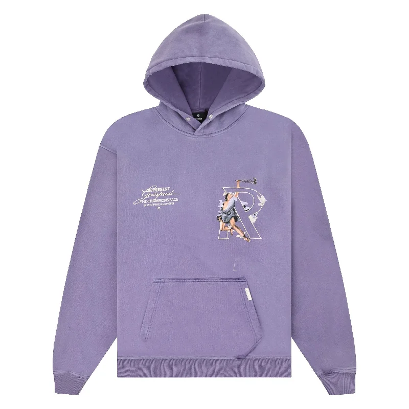 glow trend hoodies -Hermes Pullover Hoodie | Purple