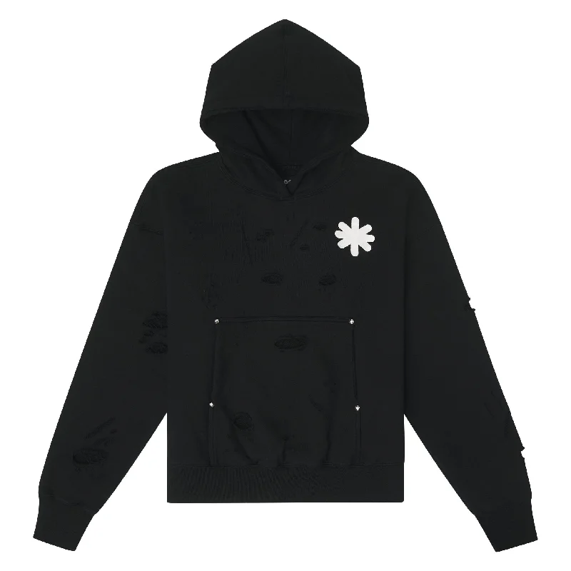 spark chic hoodies -Dstry Double Layered Logo Hoodie