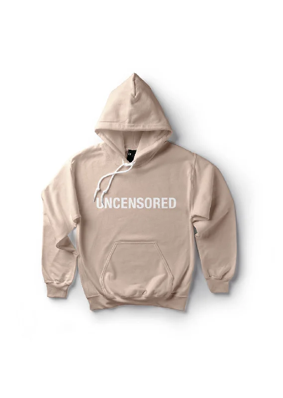 hush abstract hoodies -Uncensored / Oversized Pullover Hoodie