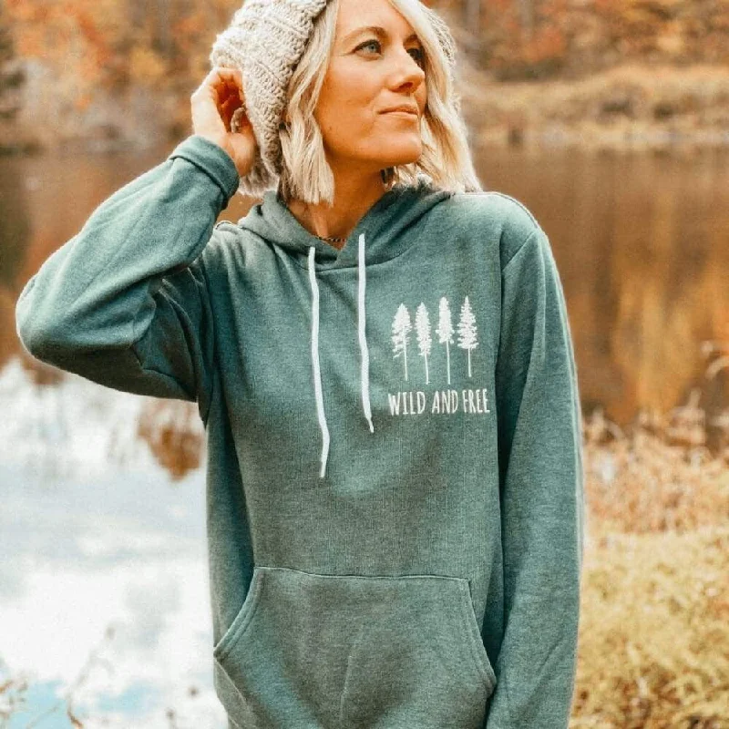 trail design hoodies -Wild and Free Hoodie