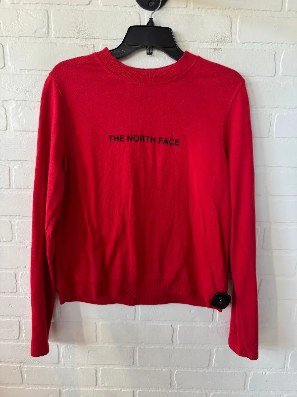 jolly geometric sweatshirts -Athletic Sweatshirt Crewneck By The North Face In Red, Size: L