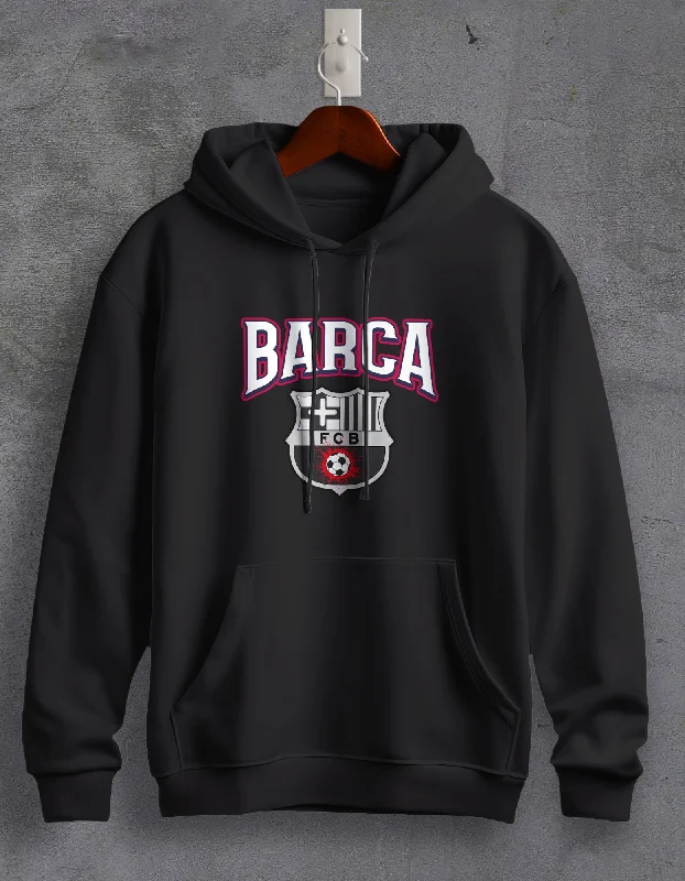 sleek geometric hoodies -Barcelona Printed Unisex Hoodie For Men/Women