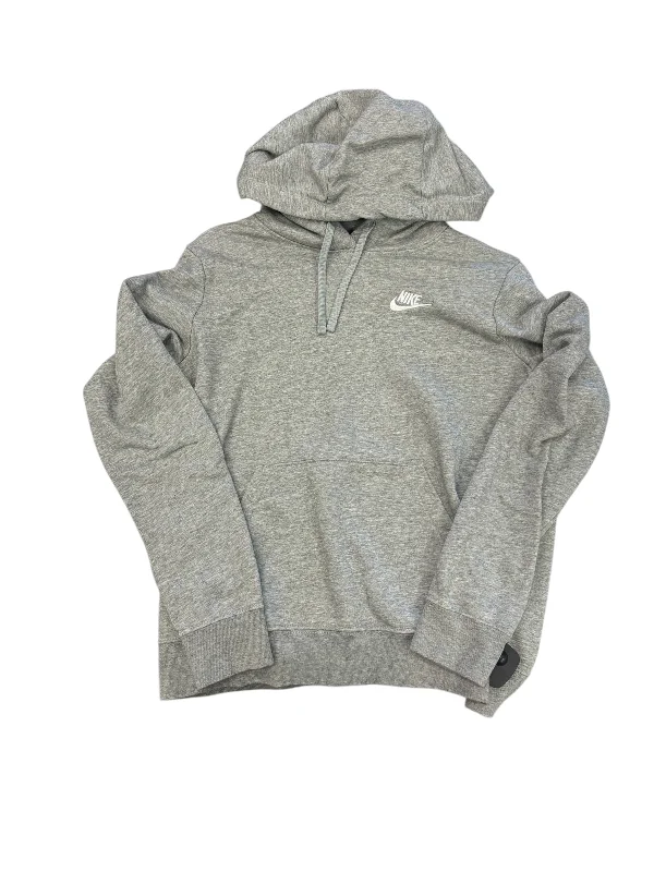 roar stripe sweatshirts -Sweatshirt Hoodie By Nike Apparel In Grey, Size: S