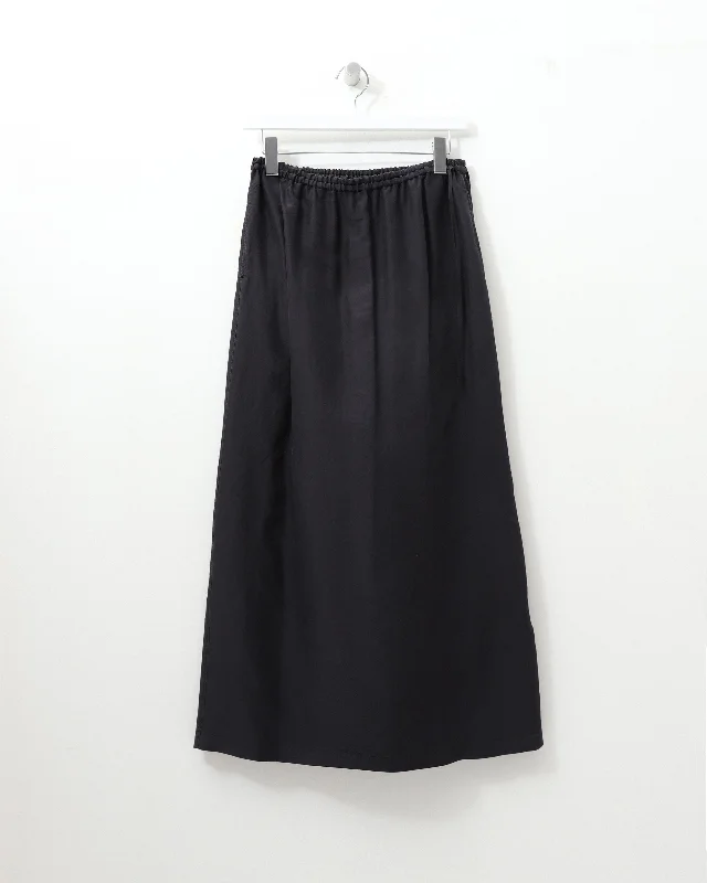 dynamic work skirts -silk-habotai maxi skirt