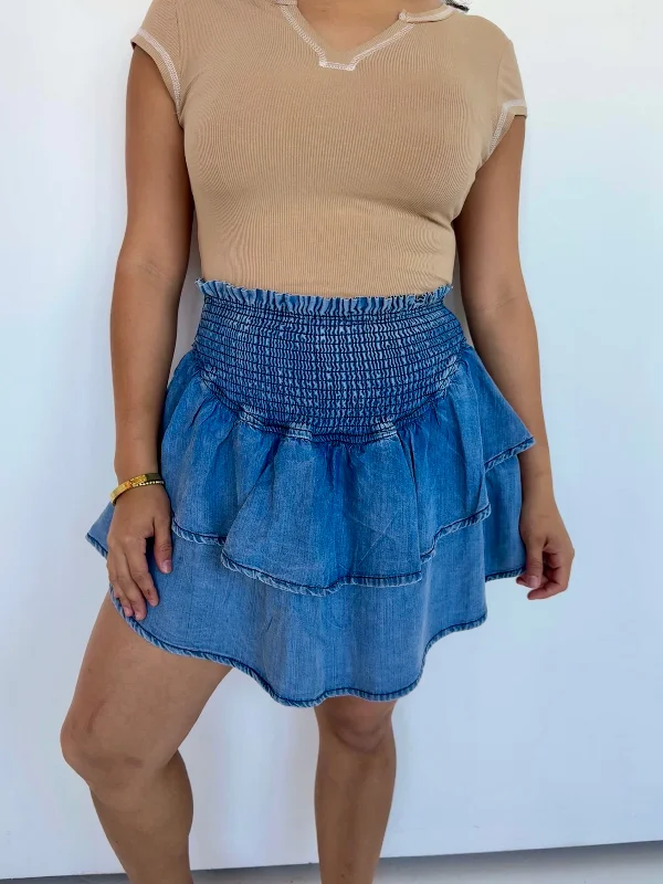 snug winter skirts -issabella denim skirt