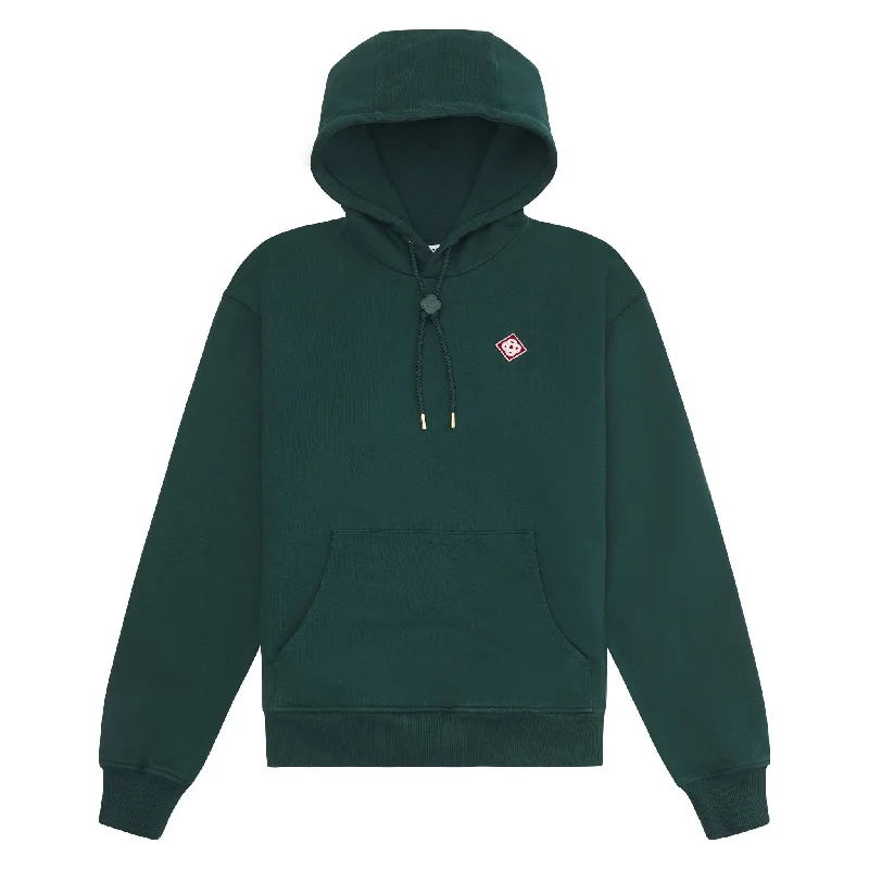 palm design hoodies -Diamond Patch Logo Hoodie | Green