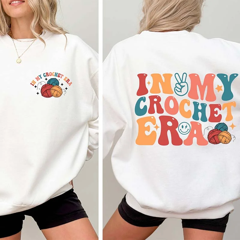 heal fresh sweatshirts -In My Crochet Era Sweatshirt