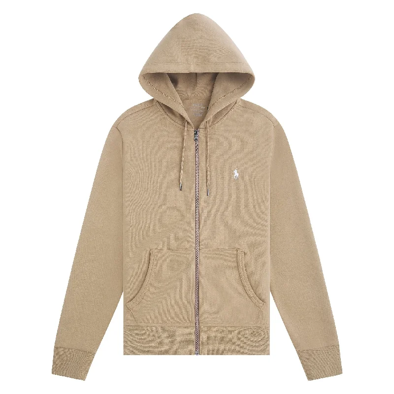 crest bold hoodies -Double Knit Full Zip Hoodie | New Bronze