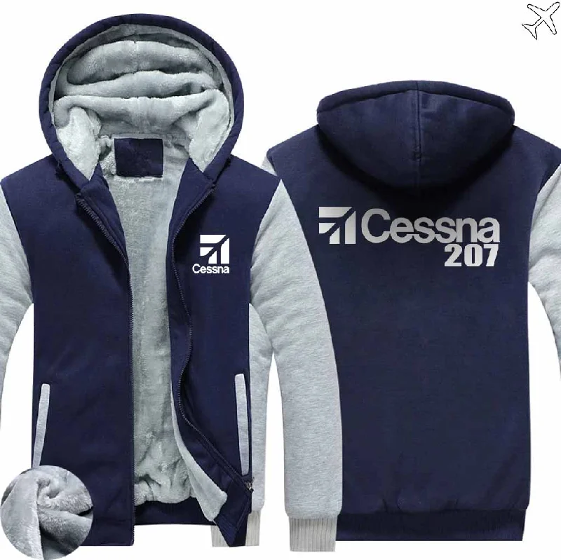 roomy hoodies curvy -C-ESSNA 207 ZIPPER SWEATERS