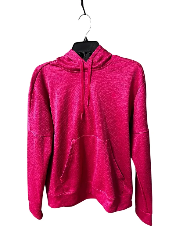 clan abstract sweatshirts -Athletic Sweatshirt Hoodie By Adidas In Pink, Size: L