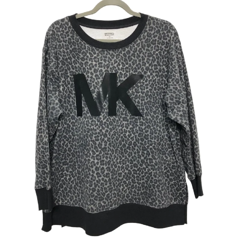 doodle vibe sweatshirts -Sweatshirt Crewneck By Michael By Michael Kors In Black & Grey, Size: Xl