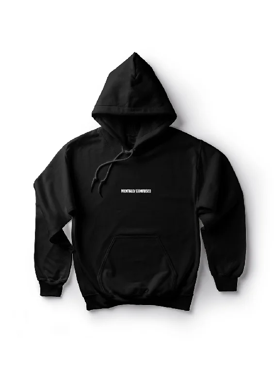 sleek art hoodies -Mentally Confused / Oversized Pullover Hoodie