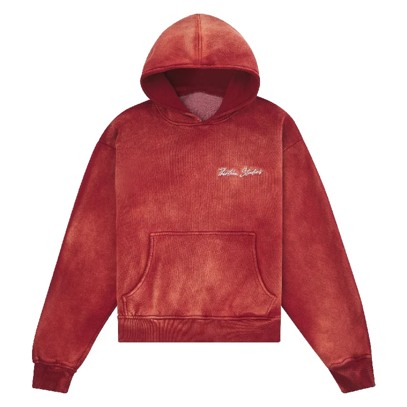 boom design hoodies -James Hoodie | Faded Red