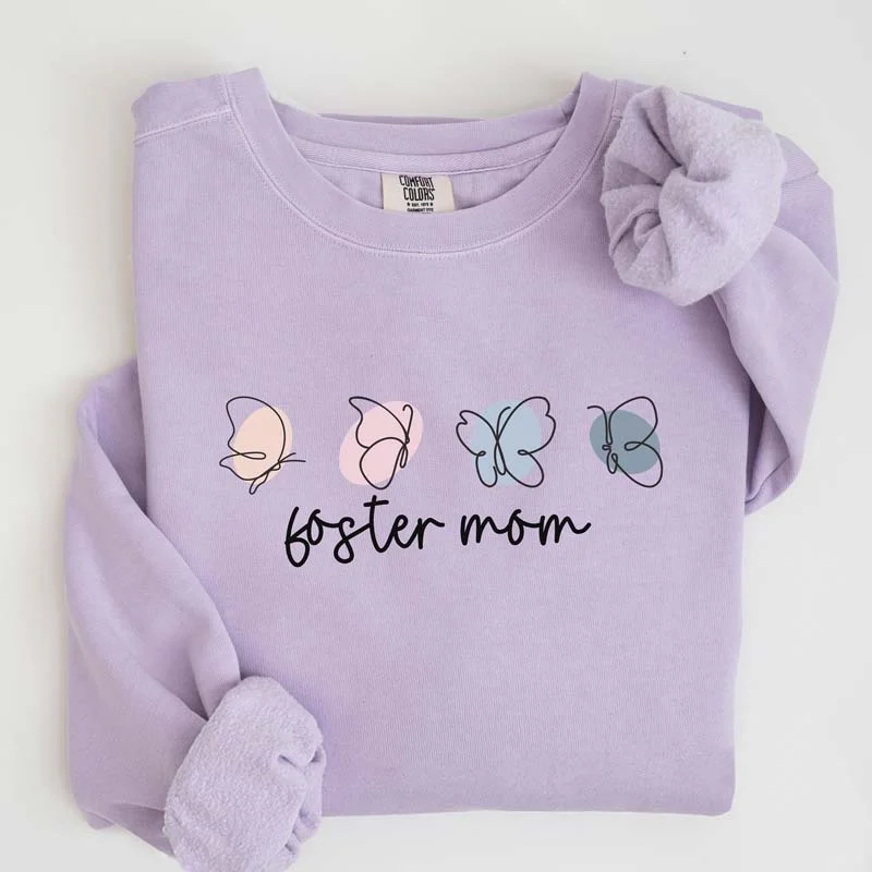 gym-ready sweatshirts active -Foster Mom Parent Sweatshirt