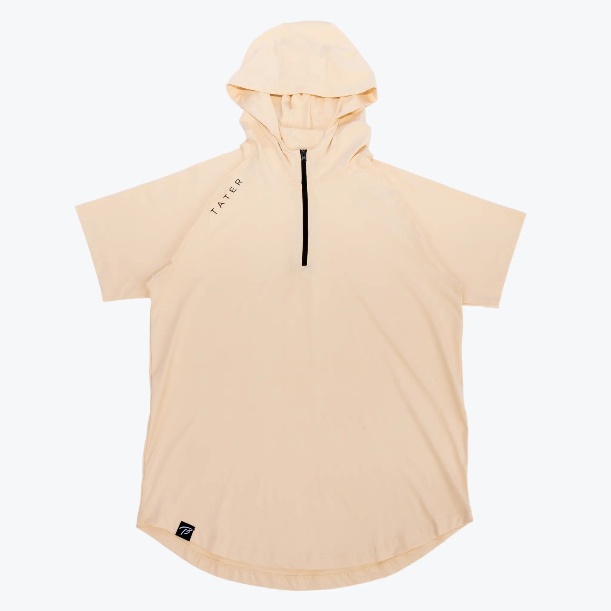 stark vibe hoodies -FUNDAMENTALS | 1/4 Zip S/S Hoodie | Cream