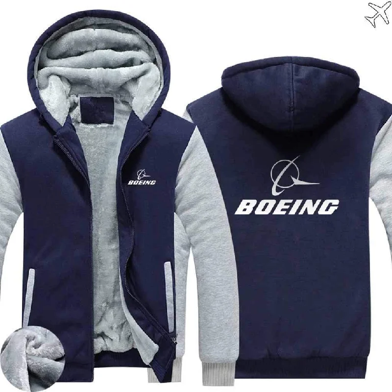 aid style hoodies -BOEING BOEING LOGO HOODIES ZIPPER SWEATERS